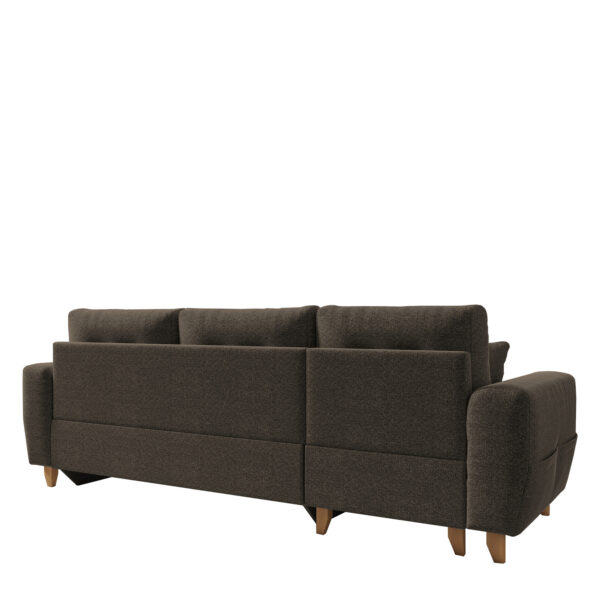 Καναπές Γωνιακός  Αναστρέψιμη Γωνία JESSIE 235x160x85cm Καφέ