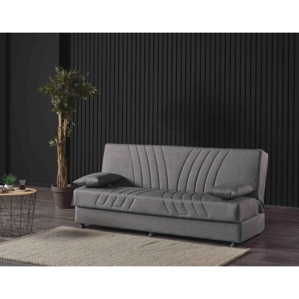 Καναπές Κρεβάτι Τριθέσιος JORGE Γκρι 180x78x80cm