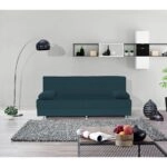 Καναπές Κρεβάτι Τριθέσιος LAURA Μπλε 190x84x86cm
