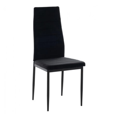 Καρέκλα ROSE Μαύρο PVC 53x39x96cm