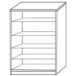 Παπουτσοθήκη KAMELIA Φυσικό Μελαμίνη 60x33x120cm