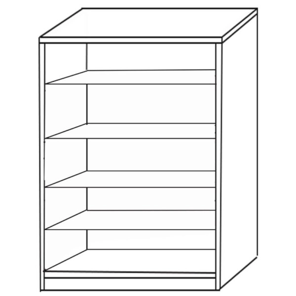 Παπουτσοθήκη KAMELIA Φυσικό Μελαμίνη 60x33x120cm