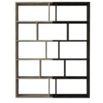 Βιβλιοθήκη  Idra Ανοιχτό Καφέ/Σκούρο Καφέ 124x26x159cm
