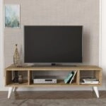 Έπιπλο Τηλεόρασης SAMOS Φυσικό Μοριοσανίδα/Μελαμίνη 120x35x40cm