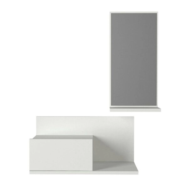 Έπιπλο Εισόδου RODOS Λευκό Μοριοσανίδα/Μελαμίνη 60x30x100cm