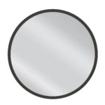 Καθρέπτης Τοίχου MAKUR Ανθρακί Μοριοσανίδα/Γυαλί 60x60cm