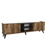 Έπιπλο Τηλεόρασης BINNEY Καφέ Μοριοσανίδα/Μελαμίνη 180x33x51cm