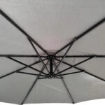 Ομπρέλα Κήπου  Κρεμαστή ISLAY Γκρι/Μαύρο Μέταλλο/Ύφασμα Φ3x2.45m
