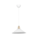 Φωτιστικό οροφής μονόφωτο PWL-0964  Ε27 λευκό Φ30x14.5εκ