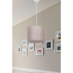 Φωτιστικό οροφής μονόφωτο PWL-1115 Ε27 μπεζ-λευκό Φ22x16,5εκ