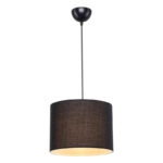 Φωτιστικό οροφής μονόφωτο PWL-1115  Ε27 μαύρο Φ22x16,5εκ