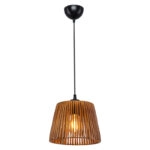 Φωτιστικό οροφής μονόφωτο PWL-1116  Ε27 καφέ Φ20x15εκ