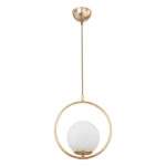 Φωτιστικό οροφής μονόφωτο PWL-1193  Ε27 χρυσό Φ26x30εκ