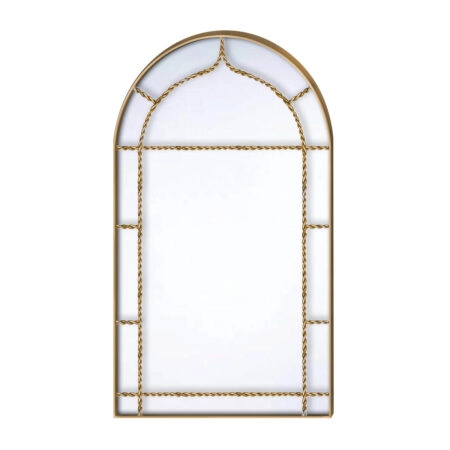 Καθρέπτης Τοίχου Χρυσό Μέταλλο 50x86x1.5cm
