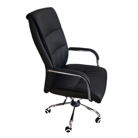 Καρέκλα Γραφείου PAISLEY Μαύρο PU 74x63x115-123cm