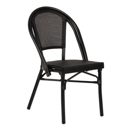 Καρέκλα Κήπου DALILA Μαύρο Αλουμίνιο/Ύφασμα 50x56x86cm