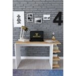 Γραφείο HADIZA Λευκό/Δρυς Μοριοσανίδα 120x50x74cm