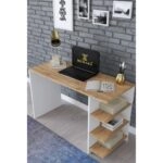 Γραφείο HADIZA Λευκό/Δρυς Μοριοσανίδα 120x50x74cm