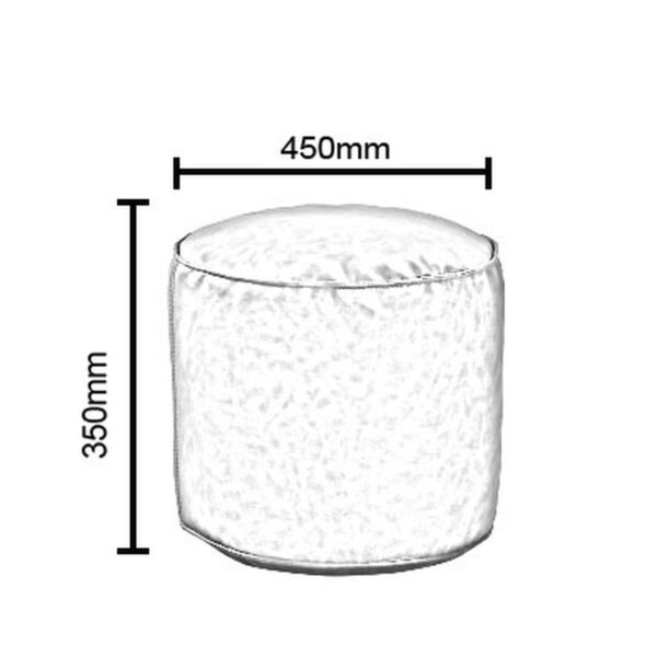 Πουφ ArteLibre HABIBAH Camel Δέρμα Φ45x35cm