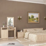 Τουαλέτα κρεβατοκάμαρας Rebecca  με καθρέπτη sonoma 90x38,5x147,5εκ