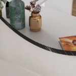 Καθρέπτης Sabino  ανθρακί μαρμάρου 60x2x60εκ