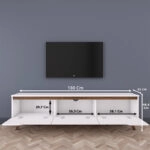 ¸ðéðëï ôçëåüñáóçò Kasandra  ëåõêü-êáñõäß 180x35x48,5åê