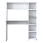 Γραφείο με βιβλιοθήκη Janson  λευκό 113x40x142εκ