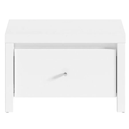 Κομοδίνο Fansi pakoworld λευκό 51x40.5x33.5εκ