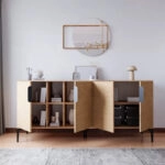 Μπουφές Tajesy  μελαμίνης oak 180x40x78εκ