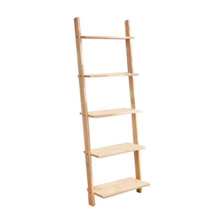 Βιβλιοθήκη Fealor  φυσικό ξύλο πεύκου 42x20x148εκ