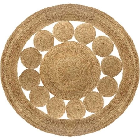 Χαλί Lace  γιούτα φυσικό Φ120x1εκ