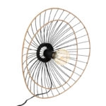 Φωτιστικό τοίχου-απλίκα Alara  E27 40W χρυσό-μαύρο Φ45x11εκ