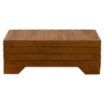 Τραπέζι Otis  μασίφ ξύλο οξιάς καρυδί 60x42x35εκ