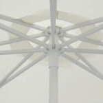 Ομπρέλα επαγγελματική Mongo μονοκόμματος ιστός μέταλλο Φ2.3m εκρού