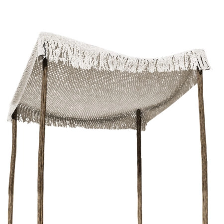 Δίχτυ σκίασης Roof  μακραμέ μπεζ 4x4m