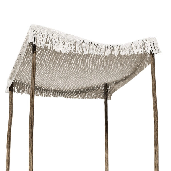 Δίχτυ σκίασης Roof  μακραμέ μπεζ 4x4m