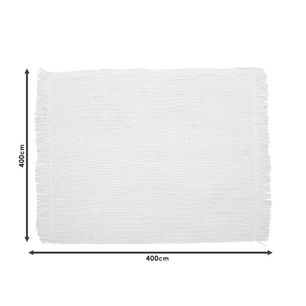 Δίχτυ σκίασης Roof  μακραμέ μπεζ 4x4m