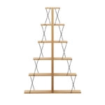 Βιβλιοθήκη mini Tars sonoma-μαύρο 100x22x150εκ