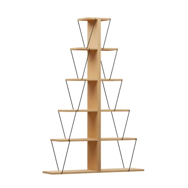 Βιβλιοθήκη mini Tars sonoma-μαύρο 100x22x150εκ