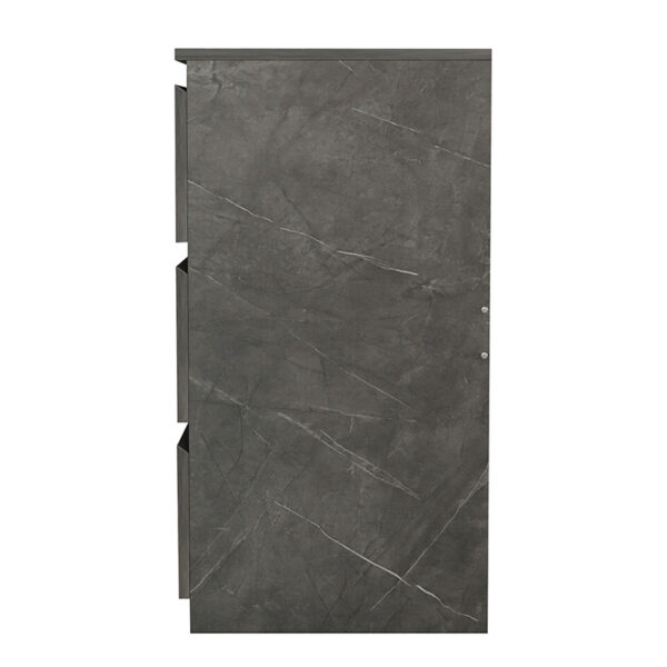 Συρταριέρα Cindy  6 συρταριών γκρι μαρμάρου 120x40x75εκ