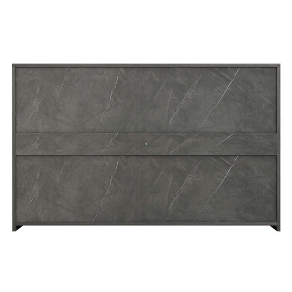 Συρταριέρα Cindy  6 συρταριών γκρι μαρμάρου 120x40x75εκ