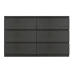 Συρταριέρα Cindy  6 συρταριών wenge 120x40x75εκ
