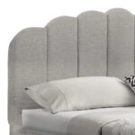 Κρεβάτι Tatiana ύφασμα γκρι με αποθηκευτικό χώρο 160x200εκ