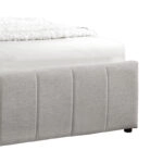 Κρεβάτι Tatiana ύφασμα γκρι με αποθηκευτικό χώρο 160x200εκ