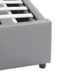 Κρεβάτι Circe  PU γκρι με αποθηκευτικό χώρο 150x200εκ