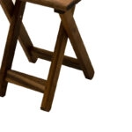 Τραπέζι Retto  μασίφ ξύλο οξιάς καρυδί εμποτισμού 45x45x48εκ