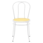 Καρέκλα Βιέννης pe rattan μπεζ-μέταλλο λευκό