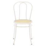 Καρέκλα Βιέννης  pe rattan μπεζ-μέταλλο εκρού