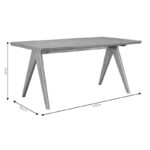 Τραπέζι Winslow  ξύλο rubberwood ανοικτό καρυδί 160x85x75εκ