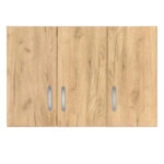 Πατάρι ντουλάπας Zelia  τρίφυλλο oak 90x42x60εκ